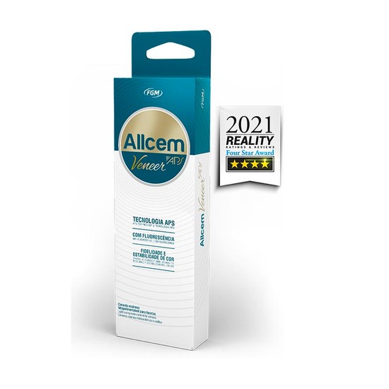 Caixa de cimento resinoso fotopolimerizável da marca Allcem