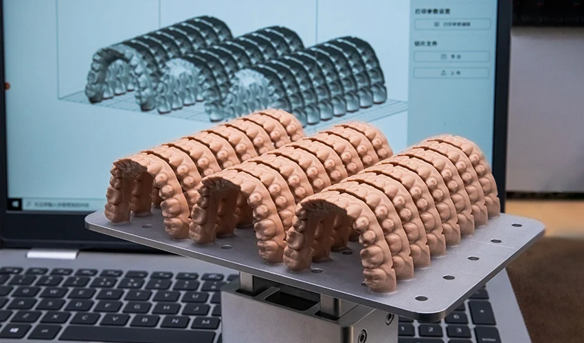 Arcada dentária superior impressa em 3d
