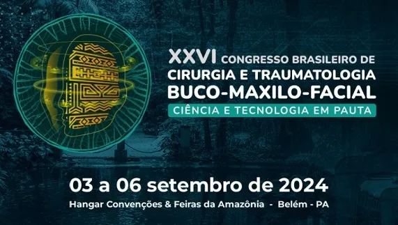 Banner do Congresso Brasileiro de Cirurgia e Traumatologia Buco-Maxilo-Facial (COBRAC)