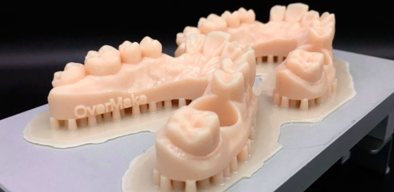 Impressão 3d de molde dentário.