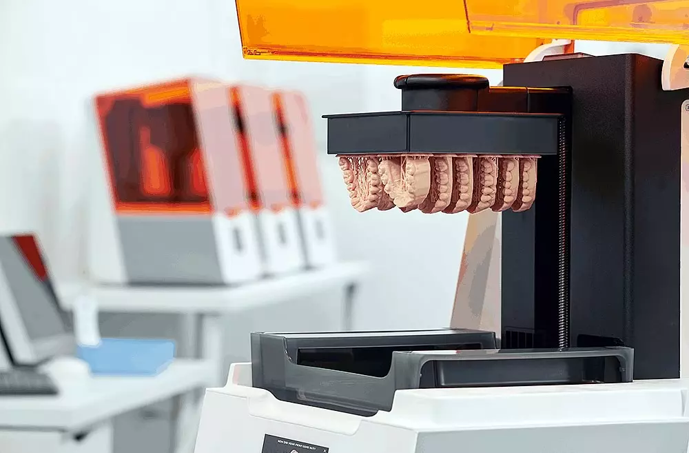 Impressora 3d de odontologia.